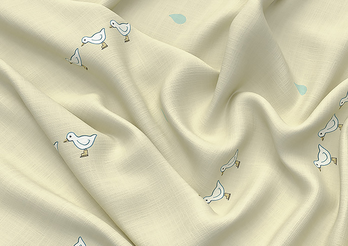 Puddle Down, Mummy Duck Shell - Made to Measure Curtains - Image 4